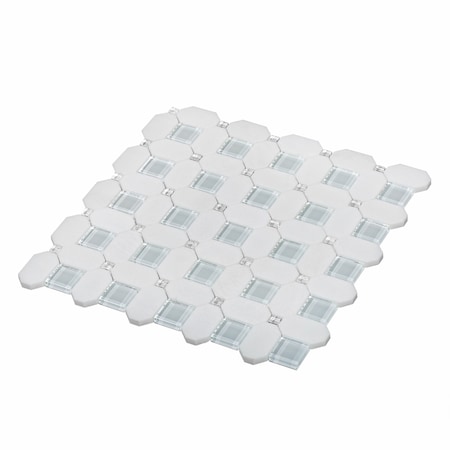 Apollo Tile Sample of Metal Penny 11.7"x11.7" Round Mosaic Tile APLMM9924EC31 Sample